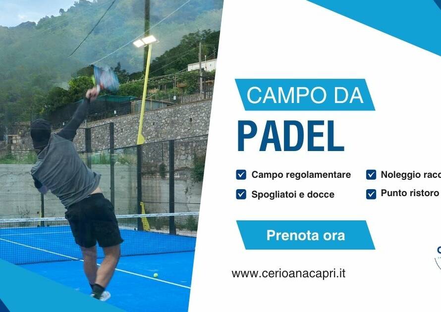Banner Campo da Padel - Cerio Anacapri